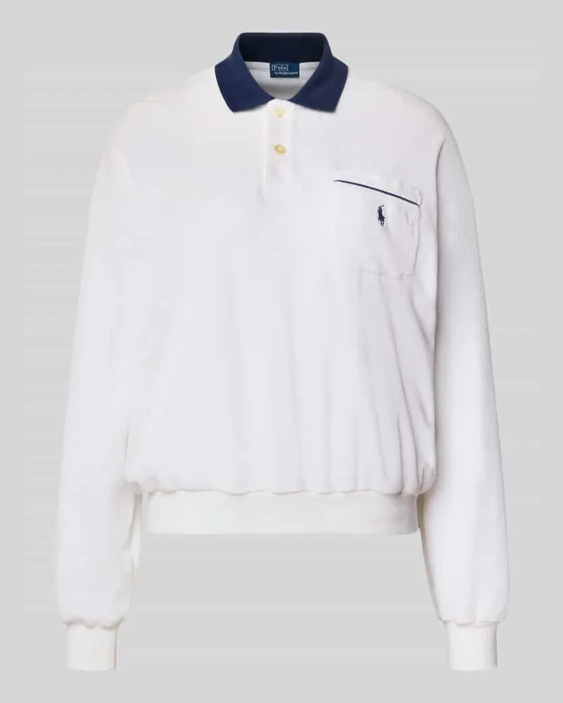 Ralph Lauren Regular Fit Poloshirt aus Baumwoll-Mix Weiss
