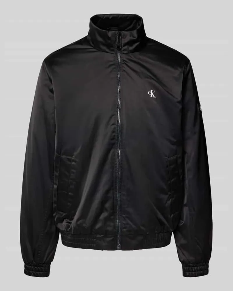 Calvin Klein Bomberjacke mit Logo-Print Black