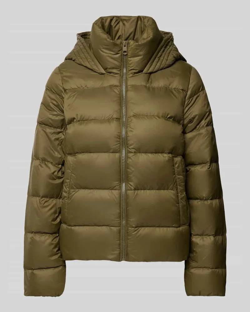 Tommy Hilfiger Daunenjacke mit Stehkragen Khaki