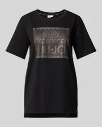 Liu Jo T-Shirt mit Ziersteinbesatz Black