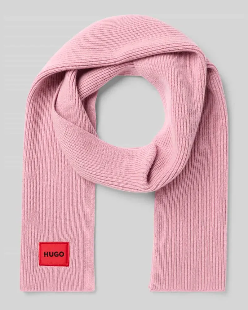 HUGO BOSS Schal aus Schurwoll-Mix Modell 'SAFFA Mauve