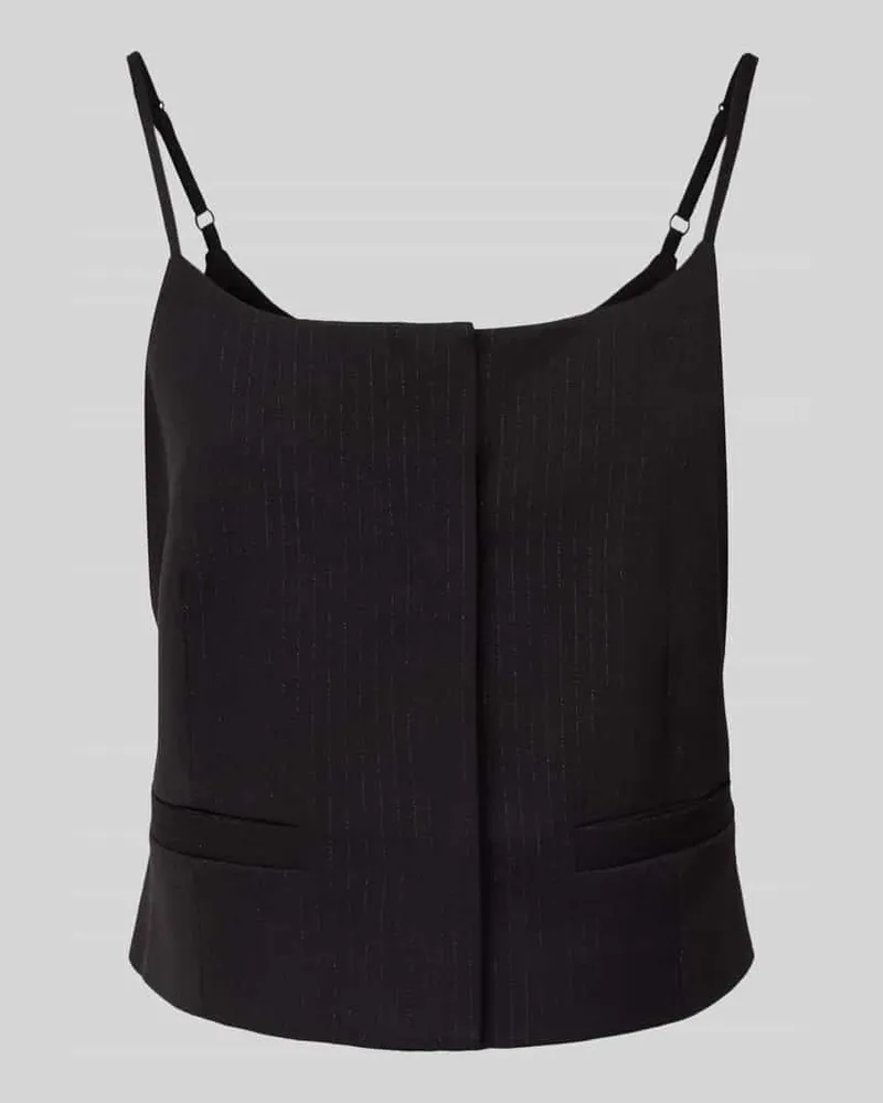 My Essential Wardrobe Weste mit verstellbaren Spaghettiträgern Modell 'Reece Black