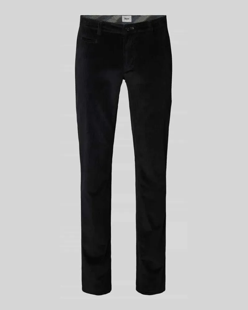 Brax Slim Fit Cordhose mit Gesäßtaschen Modell 'Fabio Black