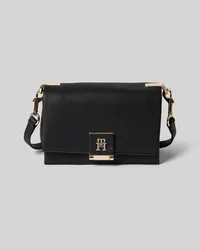 Tommy Hilfiger Handtasche mit Label-Applikation und Schulterriemen Black