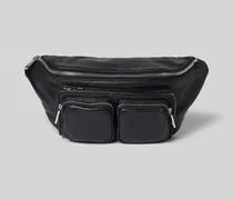 Bauchtasche aus Leder mit Label-Detail Modell 'Maia
