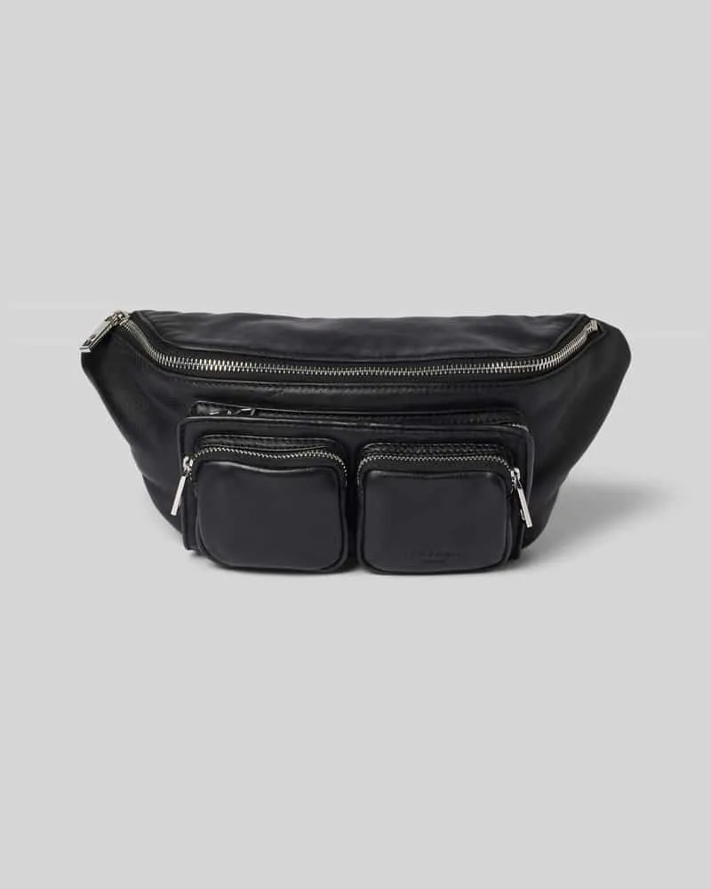 Liebeskind Bauchtasche aus Leder mit Label-Detail Modell 'Maia Black