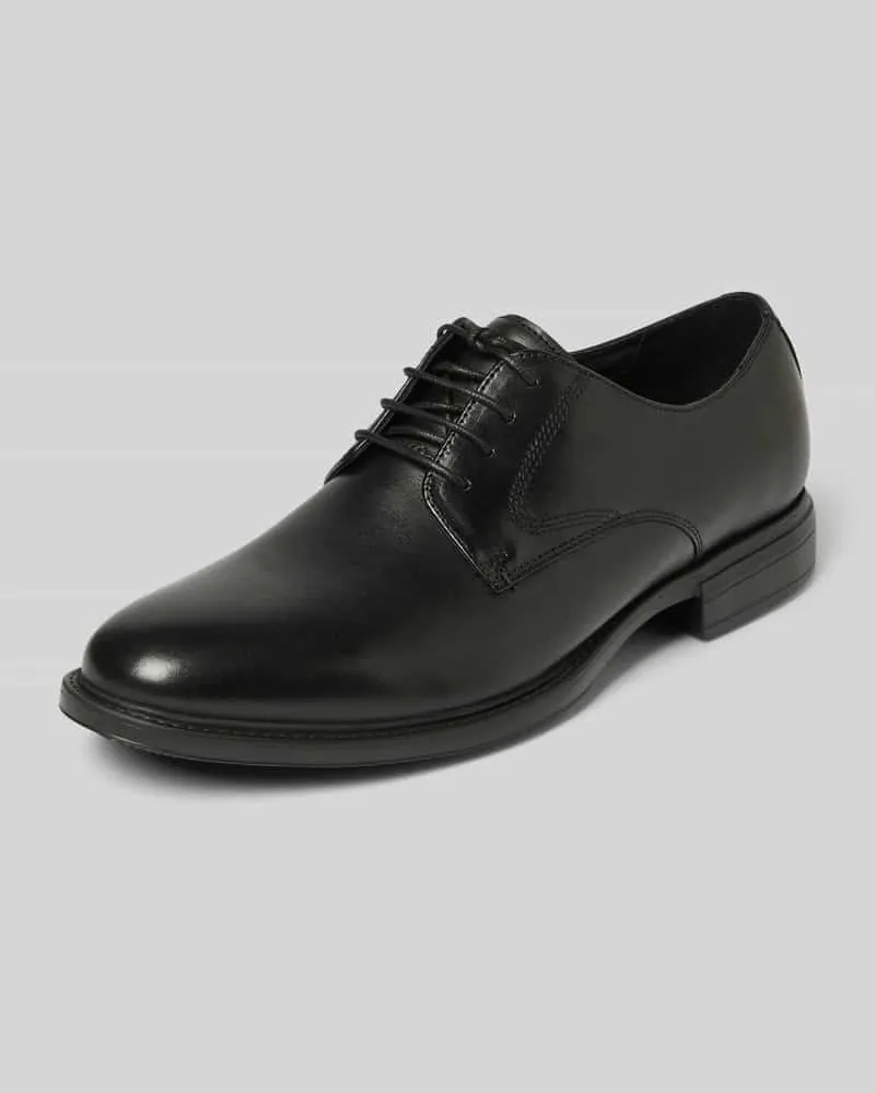Tamaris Schnürschuhe aus echtem Rindsleder Black