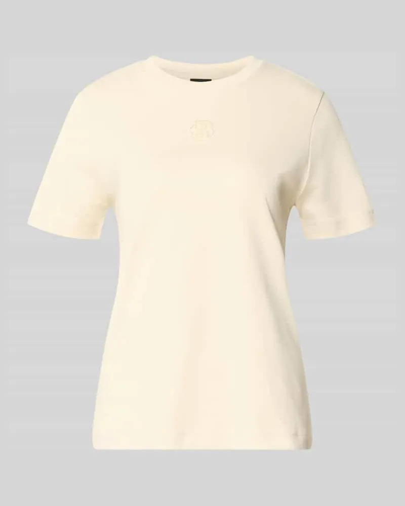 HUGO BOSS Regular Fit T-Shirt aus reiner Baumwolle Modell 'ECOSA3 Beige