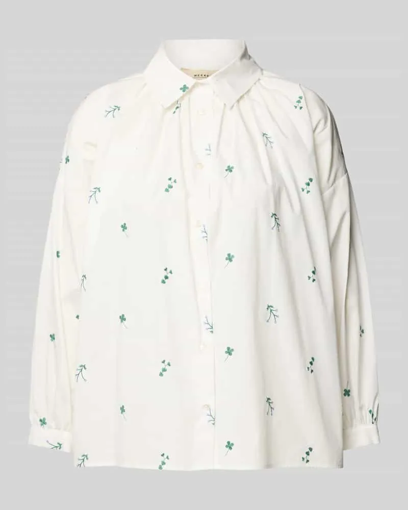 Max Mara Relaxed Fit Bluse mit überschnittenen Schultern Modell 'GILLY Weiss