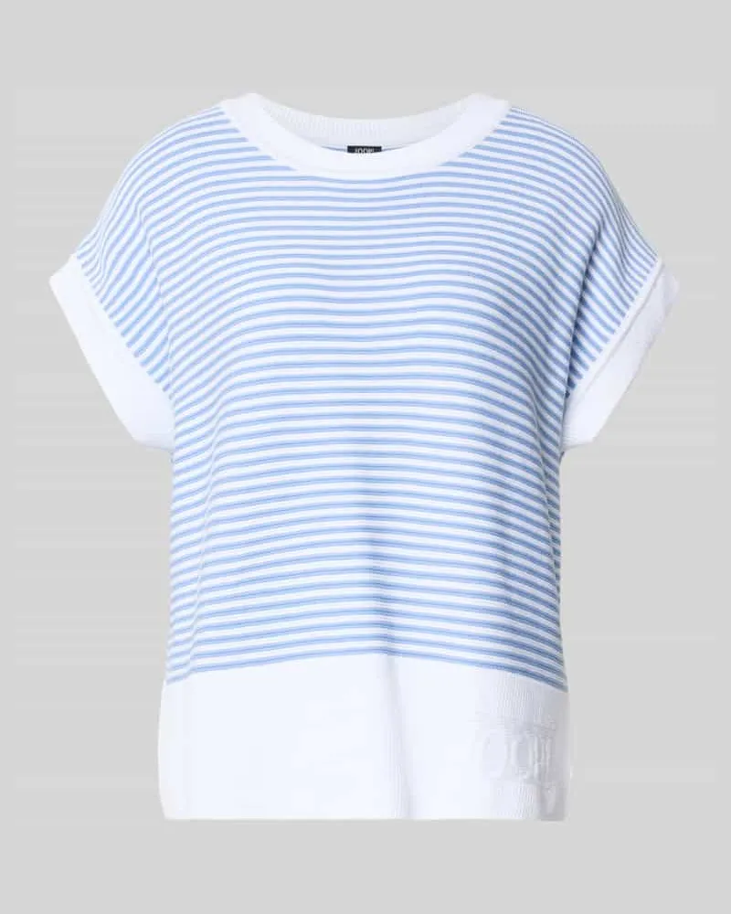 JOOP! T-Shirt aus reiner Baumwolle in Strick-Optik Modell 'Kipe Bleu