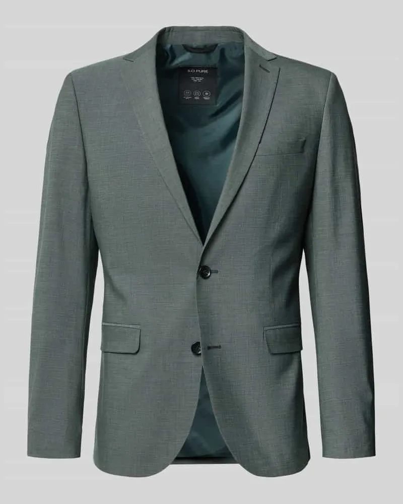 S.Oliver Slim Fit Sakko mit Viskose-Anteil Modell 'S PURE Dunkelgruen