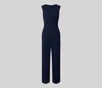 Jumpsuit mit Rundhalsausschnitt und Raffungen