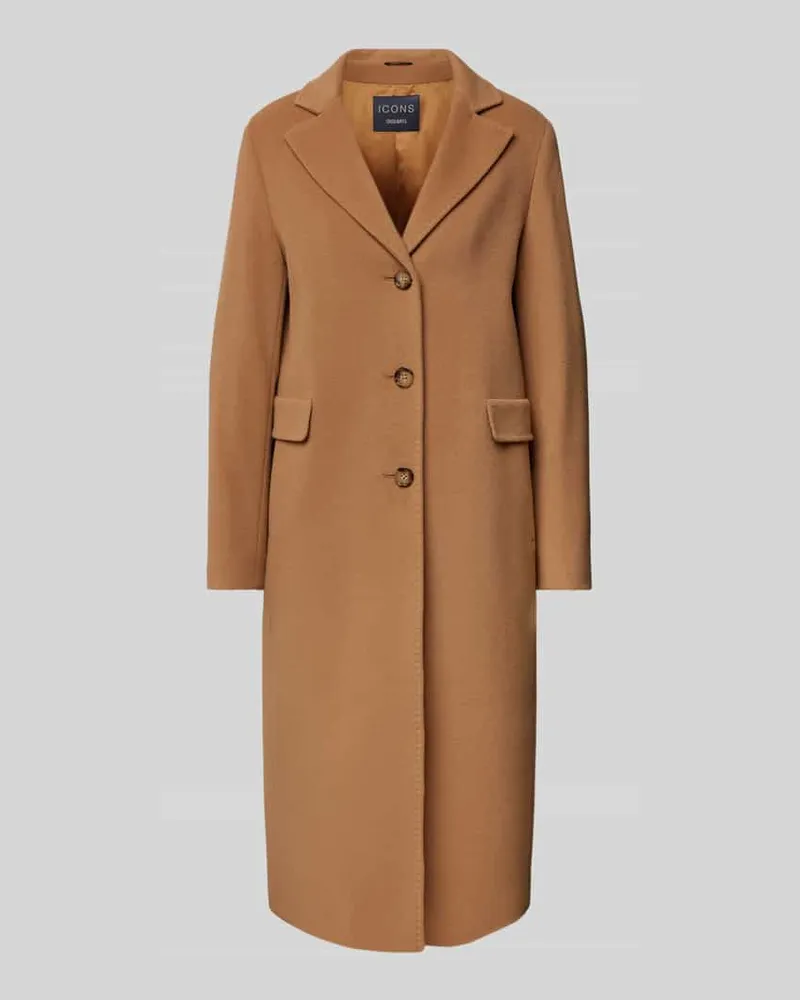 Cinzia Rocca Regular Fit Mantel mit Kaschmir-Anteil Camel