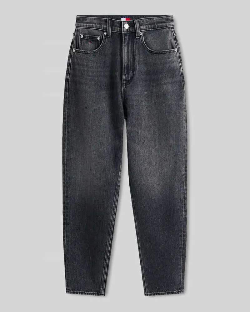 Tommy Hilfiger Mom Fit Jeans aus reiner Baumwolle im 5-Pocket-Design Anthrazit