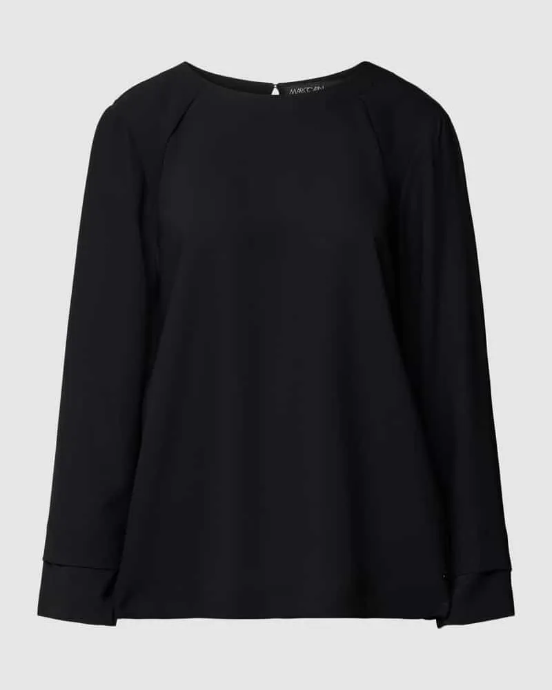 Marc Cain Blusenshirt mit Rundhalsausschnitt Black