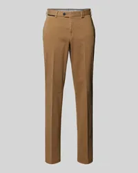 Hiltl Slim Fit Chino mit Bügelfalten Modell 'PEAKER Beige