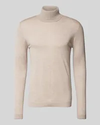 Roy Robson Wollpullover mit Rollkragen Beige