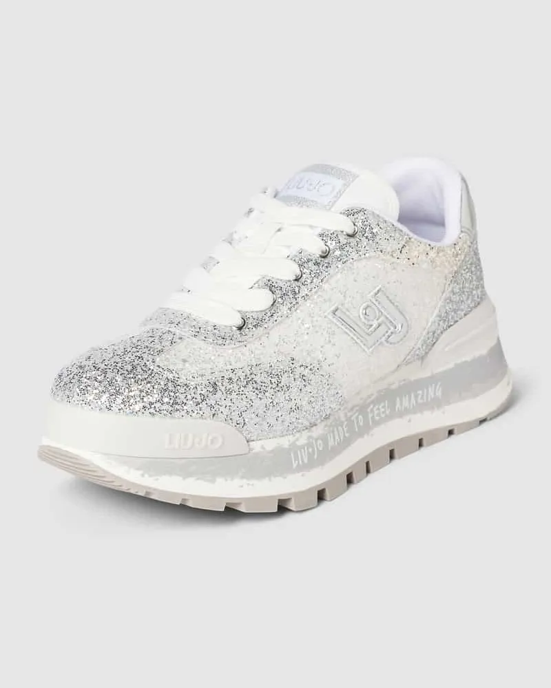 Liu Jo Sneaker mit Glitter-Effekt Modell 'AMAZING Silber