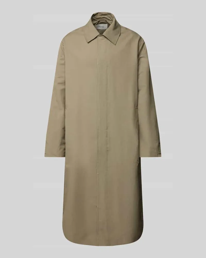 Calvin Klein Mantel mit Kentkragen Oliv