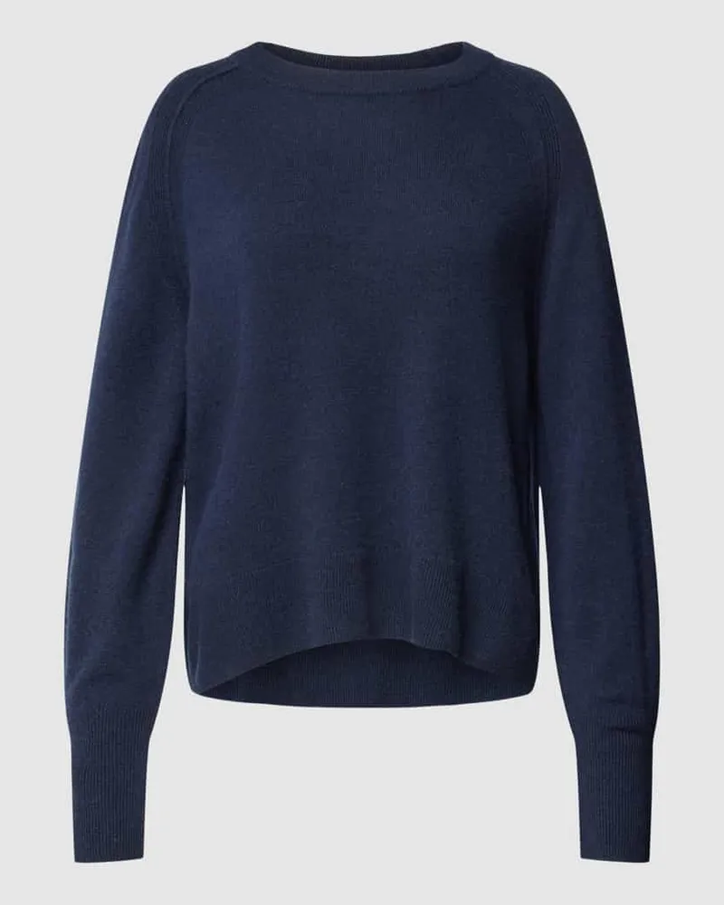 Lanius Strickpullover aus Kaschmir mit Rundhalsausschnitt Marine