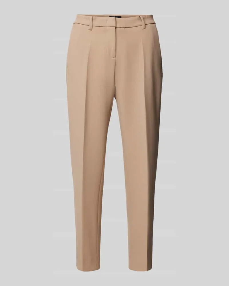 Cambio Regular Fit Stoffhose mit Baumwolle Modell 'KRYSTAL Camel