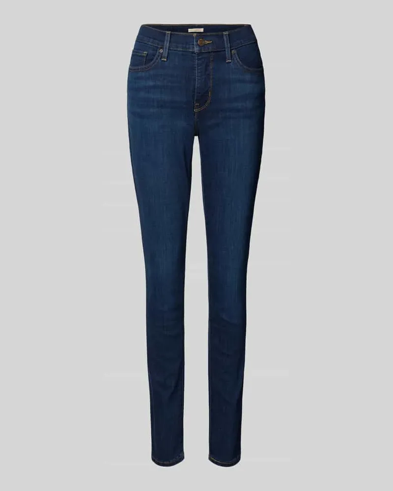 Levi's Skinny Fit Jeans im 5-Pocket Design Modell 'SHAPING SKINNY Dunkelblau