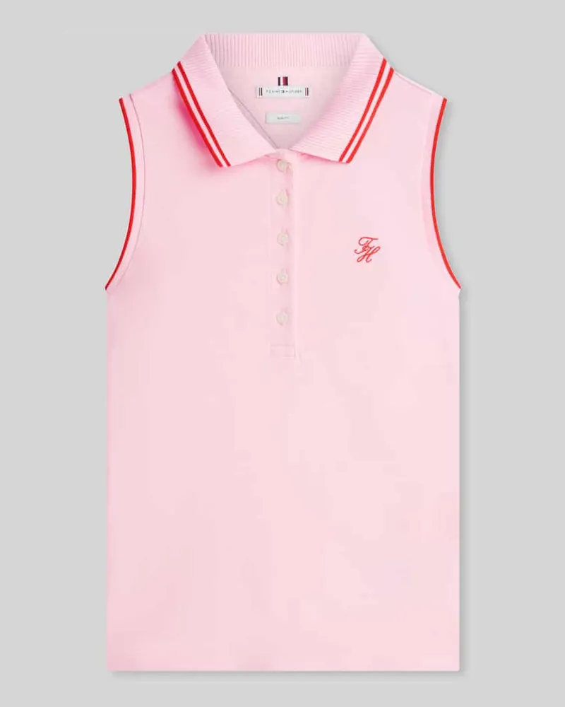 Tommy Hilfiger Slim Fit Poloshirt aus Baumwoll-Mix Pink