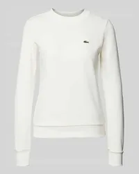 Lacoste Sweatshirt mit Logo-Stitching Offwhite