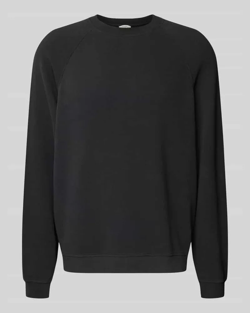 American Vintage Sweatshirt mit gerippten Abschlüssen Modell 'ATUBAY Anthrazit