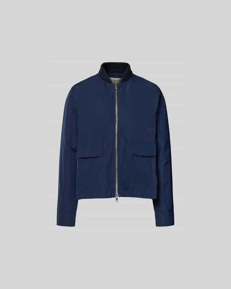 Officine Generale Regular Fit Jacke mit Pattentaschen Marine