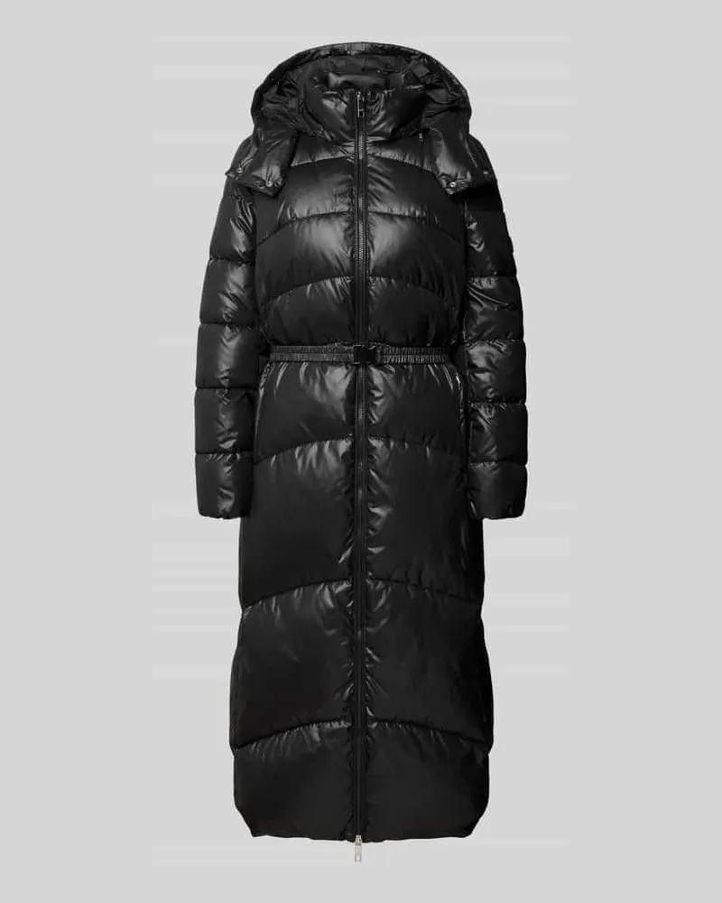 HUGO BOSS Daunenmantel mit Taillengürtel Modell 'Pamega Black