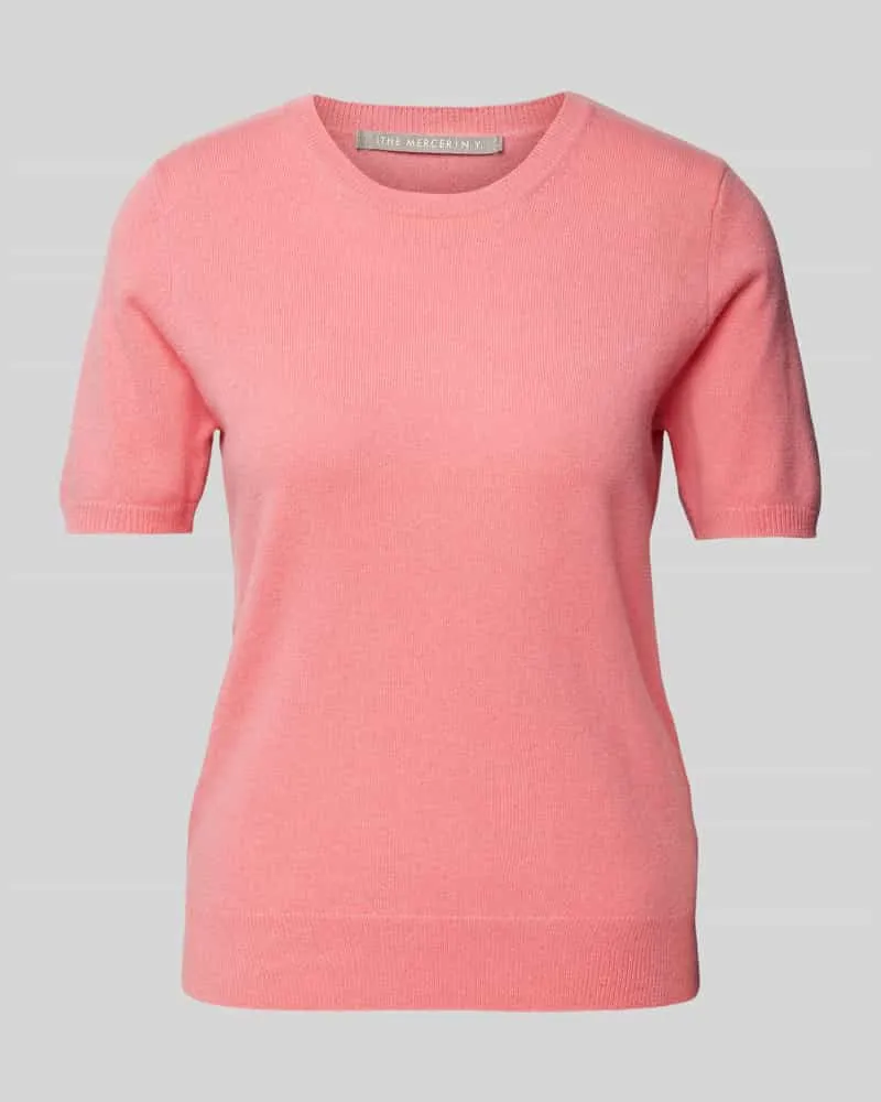 (THE MERCER) N.Y. T-Shirt aus Kaschmir mit Rundhalsausschnitt Pink
