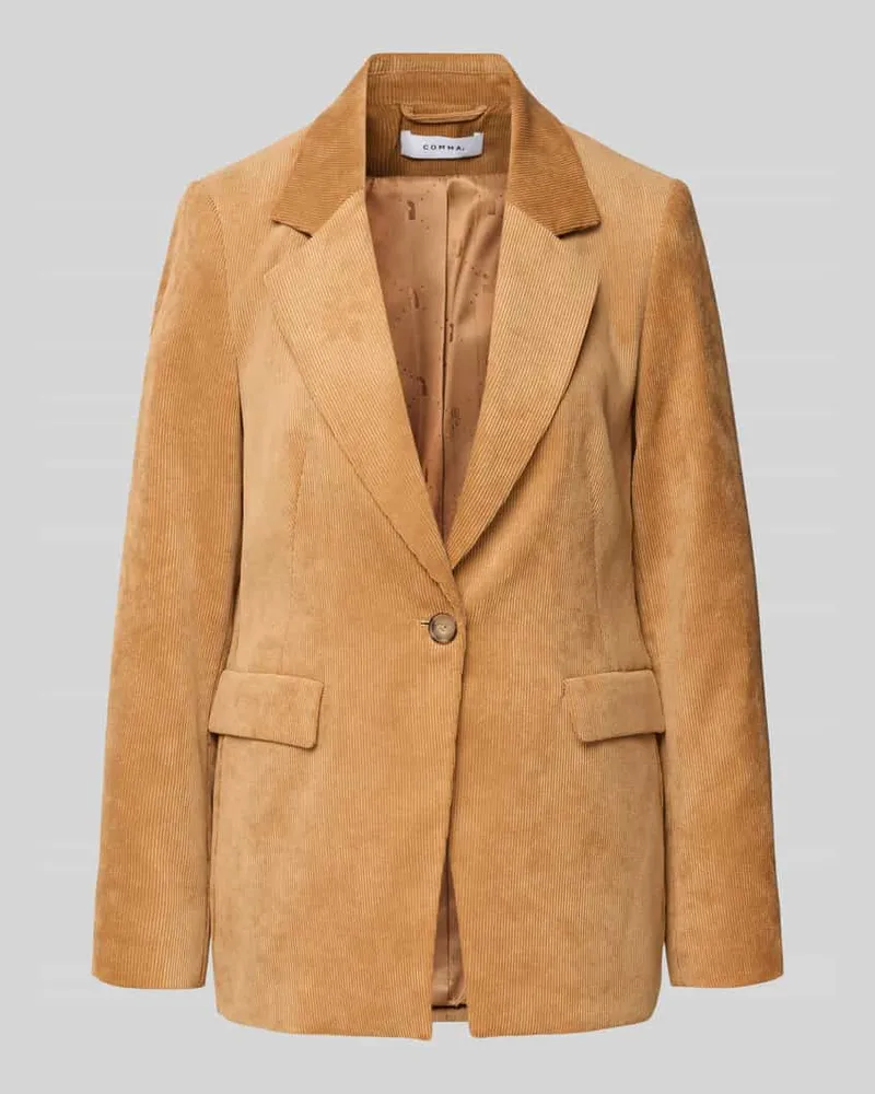 COMMA Blazer mit Reverskragen Camel