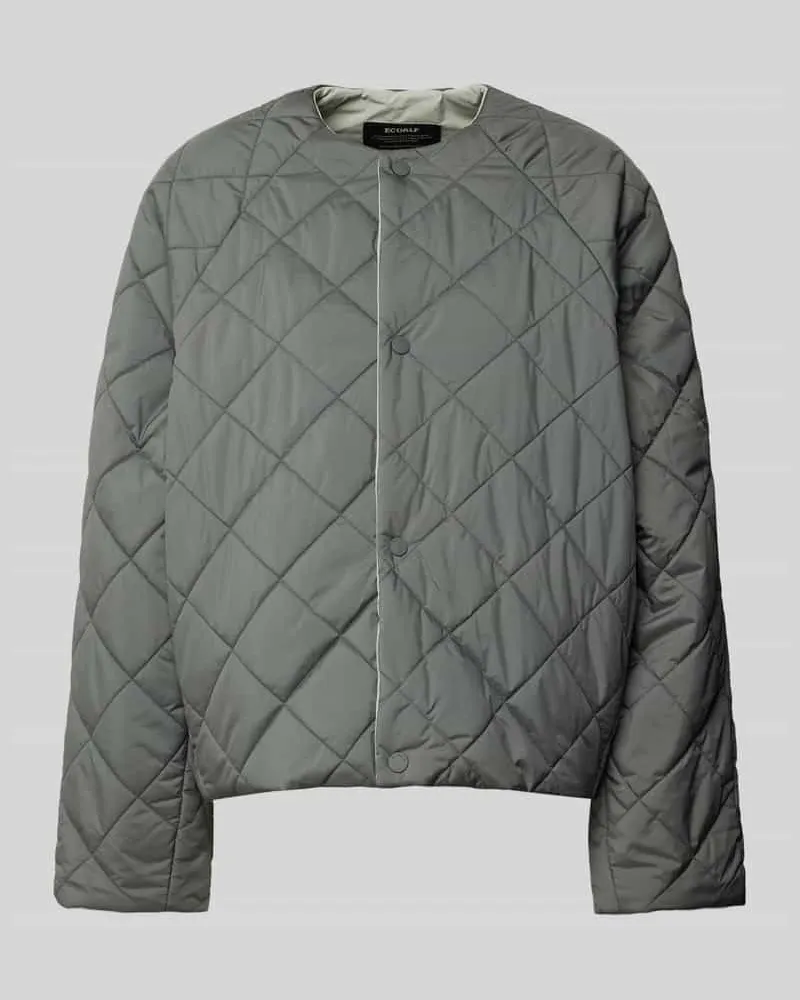 ECOALF Steppjacke mit Rundhalsausschnitt Modell 'GAVEAALF Graphit