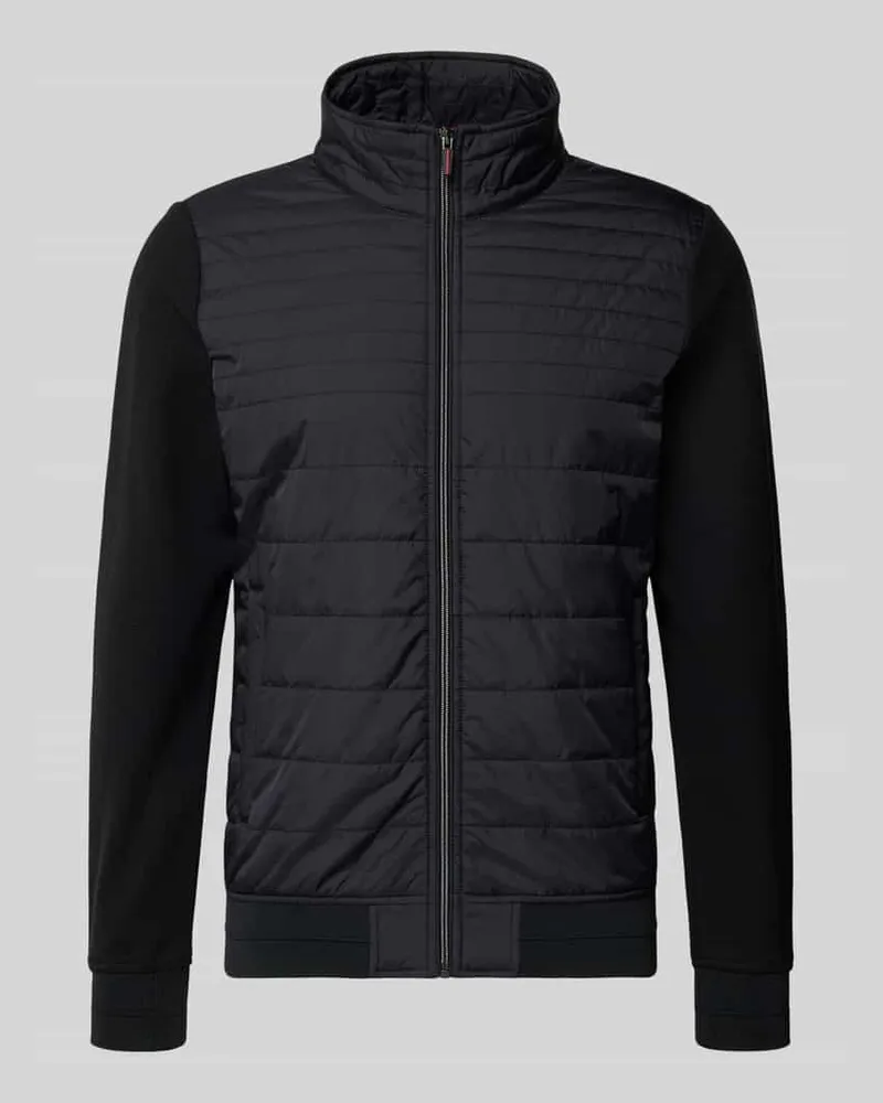 Christian Berg Sweatjacke mit Reißverschluss Black