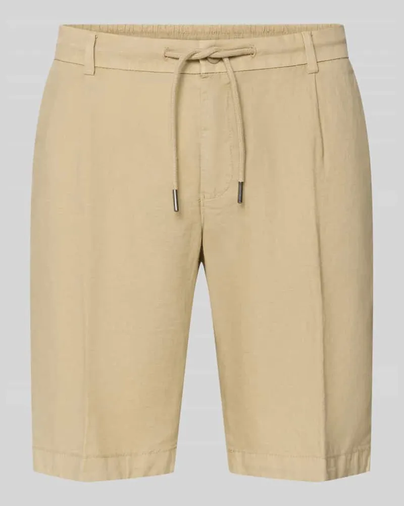 Bugatti Regular Fit Bermudas mit Eingrifftaschen Beige