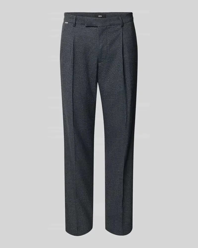 cinque Regular Fit Stoffhose mit Bügelfalten Modell 'Salto Marine
