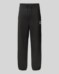 HUGO BOSS Loose Fit Sweatpants mit Tunnelzug Modell 'Dlogopante Black