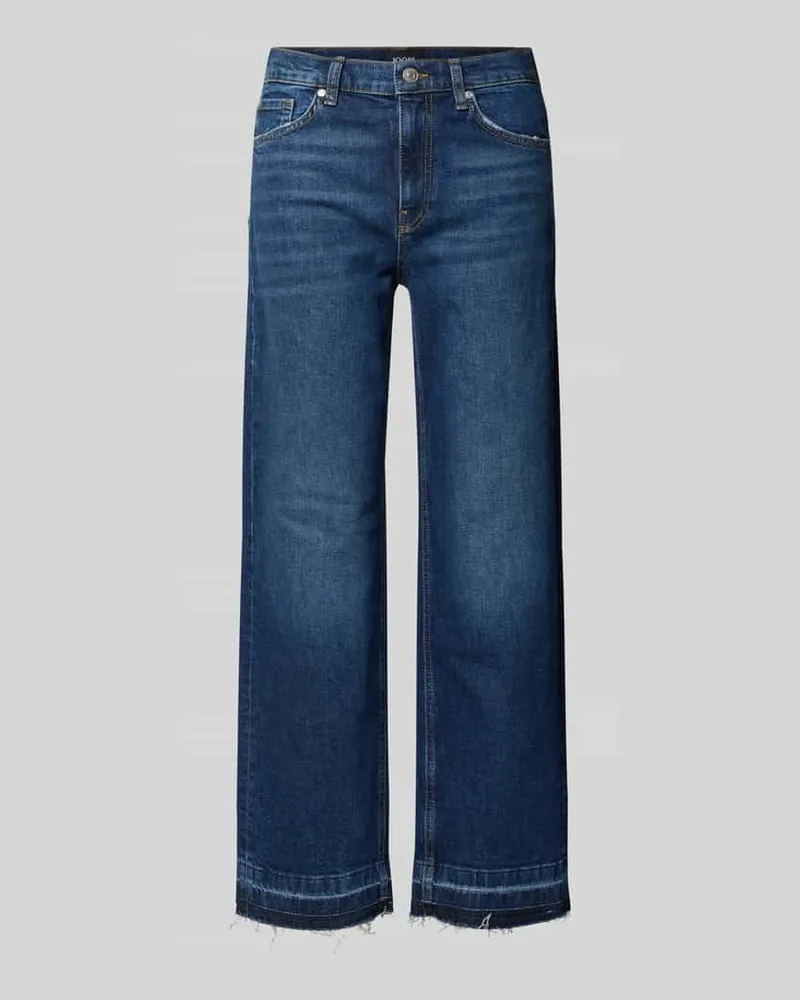 JOOP! Jeans in verkürzter Passform mit Fransen Jeansblau