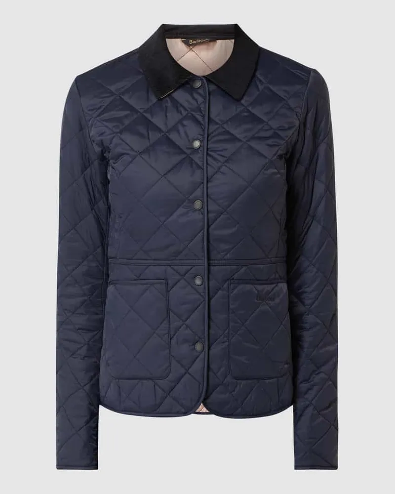 Barbour Steppjacke mit Cordkragen Modell 'Deveron Marine