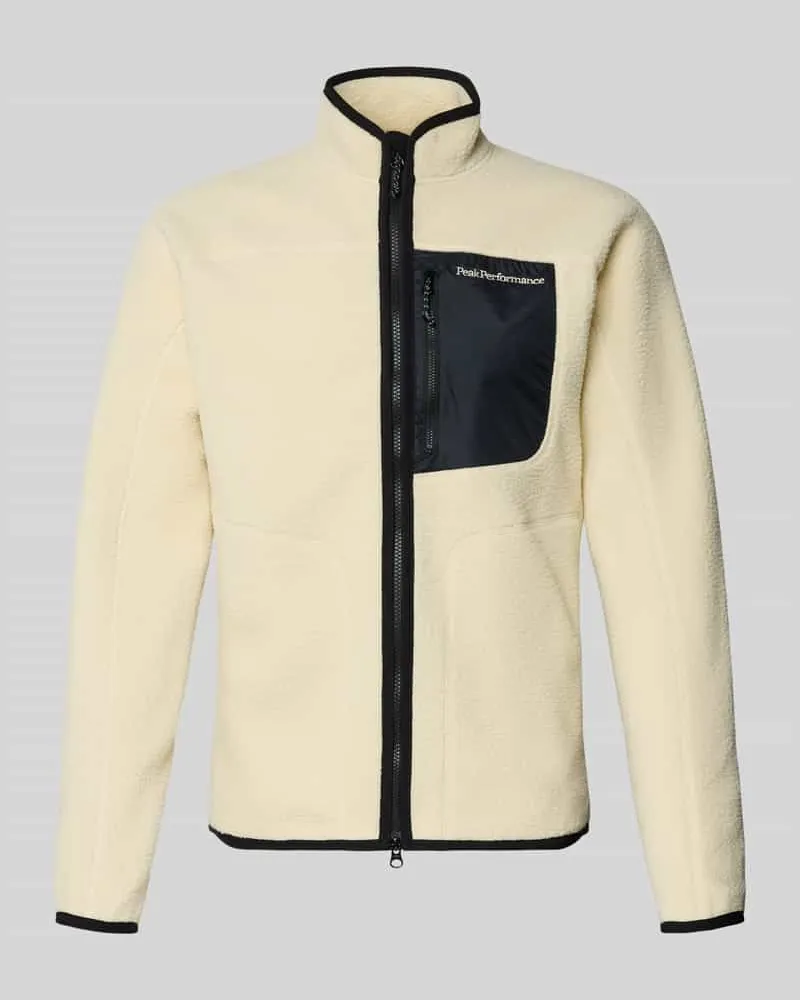 Peak Performance Jacke mit Teddyfell Offwhite