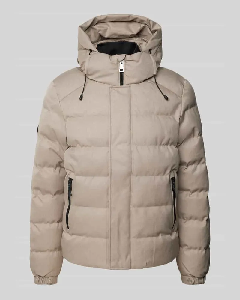Superdry. Steppjacke mit Label-Details Sand