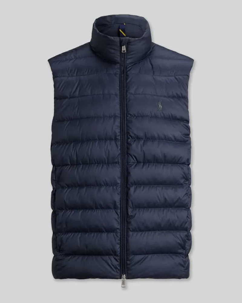 Ralph Lauren Regular Fit Weste mit Logo-Stitching Dunkelblau