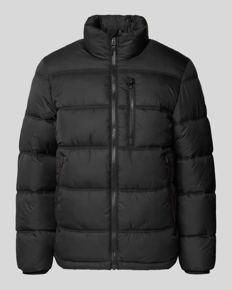 Tom Tailor Regular Fit Steppjacke mit Stehkragen Black