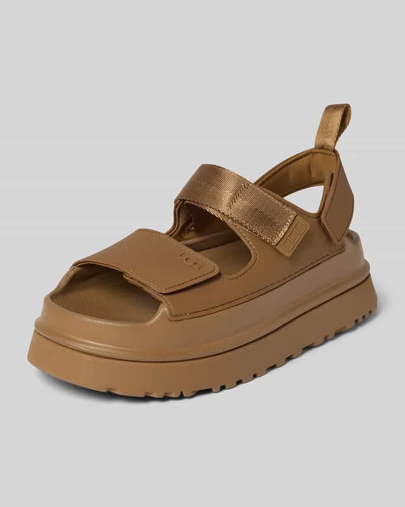 UGG Sandalette mit Plateausohle Modell 'GOLDENGLOW Camel