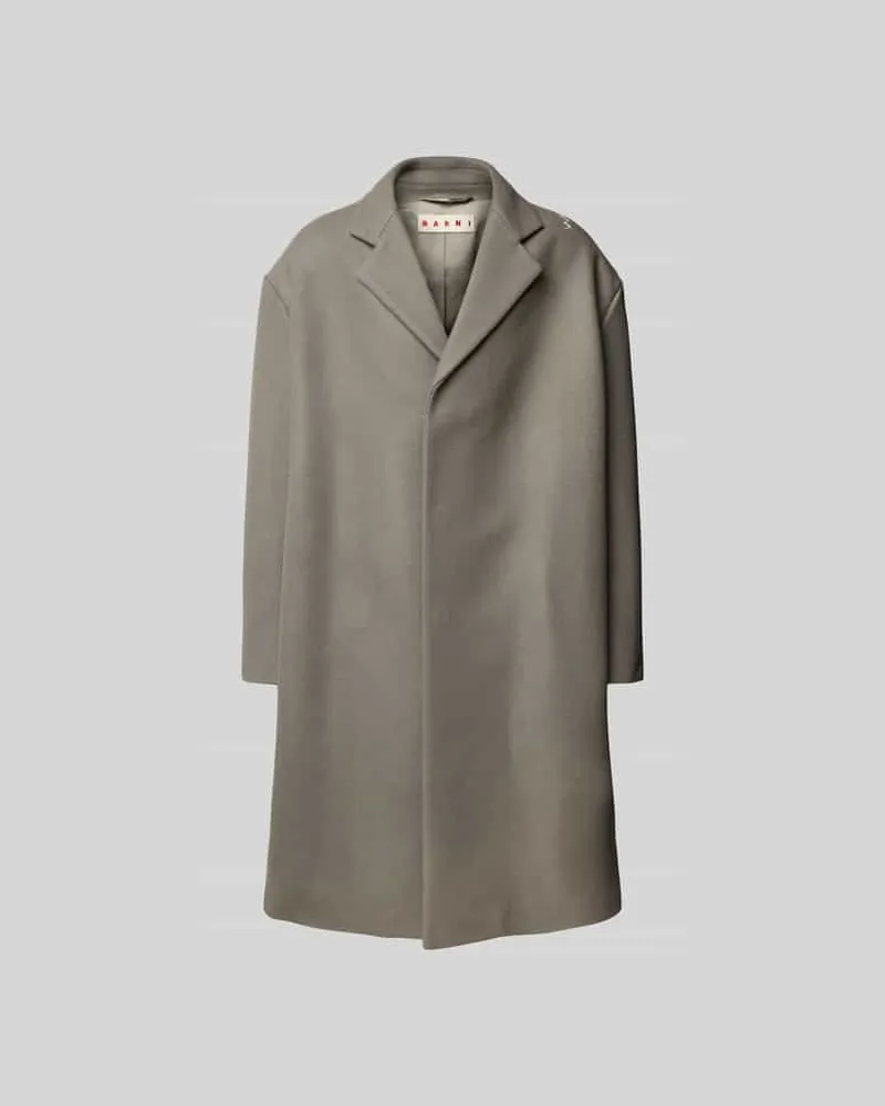 Marni Mantel mit Reverskragen Hellgrau