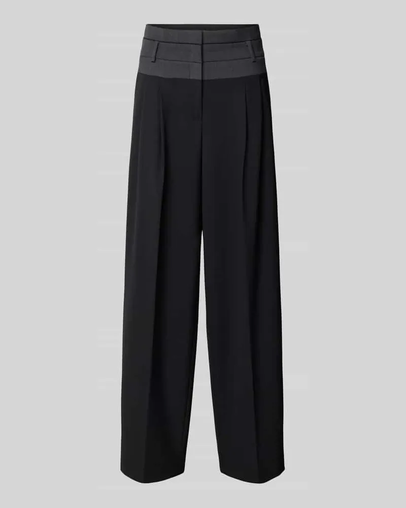 Cambio Stoffhose mit Gesäßtaschen Modell 'EVELIN Black