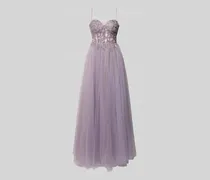 Abendkleid mit Glitzer-Mesh