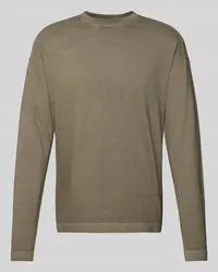 Drykorn Longsleeve mit überschnittenen Schultern Modell 'MARRIO Oliv