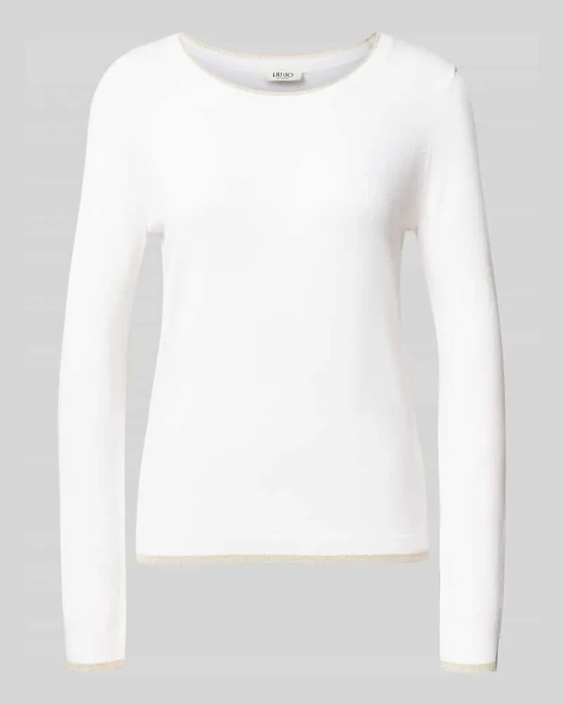Liu Jo Pullover aus Viskose-Mix Modell 'Maglia Chiusa Offwhite